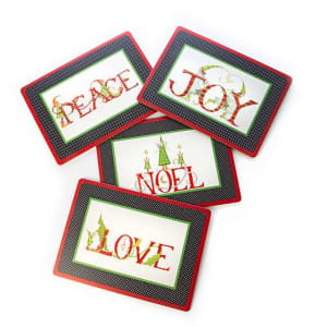 Seasons Greetings! Cork Back Placemats – Set