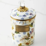 wildflowers enamel medium canister – blue