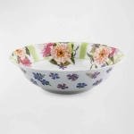 wildflowers serving bowl – green