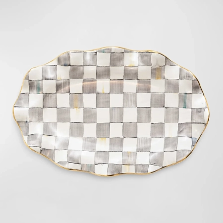 sterling check serving platter