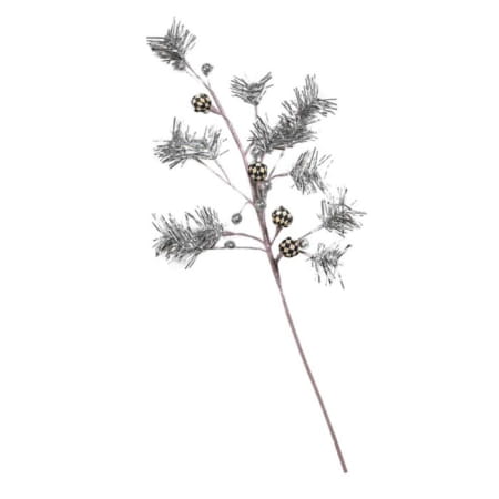 glam up tinsel stem – silver