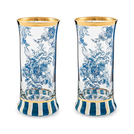 royal english garden highball glass, set of 2