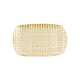 RUFOLO GLASS GOLD BASKETWEAVE RECTANGULAR TRAY RUFOLO GLASS GOLD BASKETWEAVE RECTANGULAR TRAY