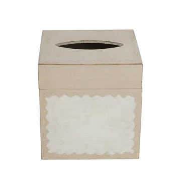Florentine Wooden Accessories Taupe Tissue Box