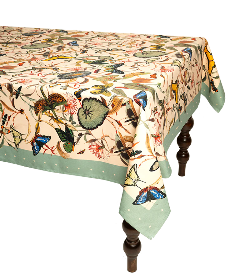 Butterfly Aqua - Tablecloth 59X118 INCH