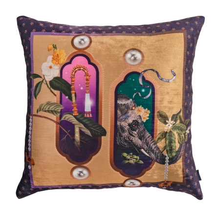 India Elephant – Velvet Pillow India Elephant – Velvet Pillow