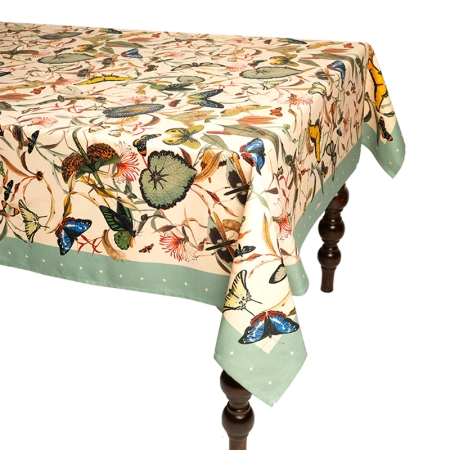 Mantel Aqua Butterfly 150cm x 350cm 59in x 137 7in